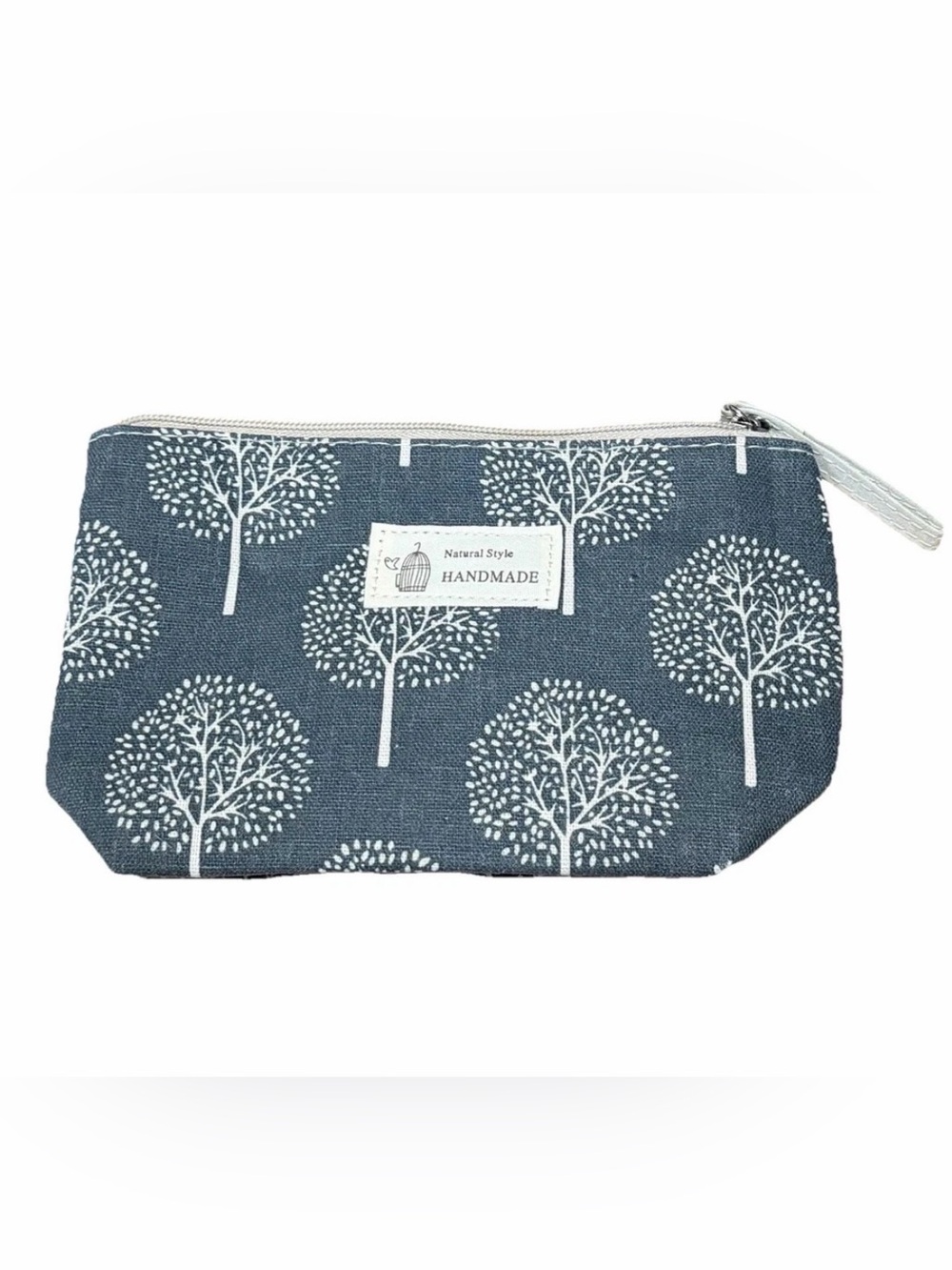HANDMADE Natural Style Blue Mini Bag - Tree Print